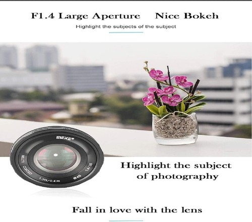 Meike 35mm F/1.4 MFT Mount Large Aperture Manual Focus APS-C Camera Lens - Picture 7 of 9