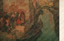 1940 VENEZIA Scenario Beppe Ciardi XII Esposizione Internazionale Arte Cartolina