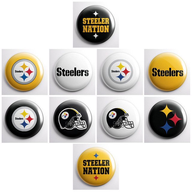 PITTSBURGH STEELERS NFL football pinback buttons sports team pin