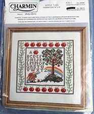 CHARMIN COUNTED CROSS-STITCH KIT "APPLE TREE" DESIGNED BY SALLY TWEED 14"X14"