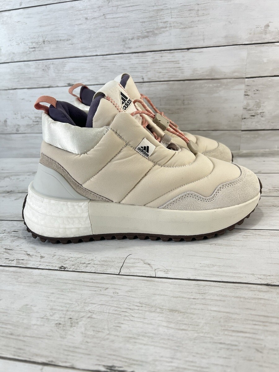 Womens Adidas X_PLRBOOST Puffer Sneaker/Boots Chalk White Carbon