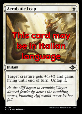 MTG ACROBATIC LEAP FOIL EXC - ACROBATIC SPRUNG 2 - LCI - MAGIC