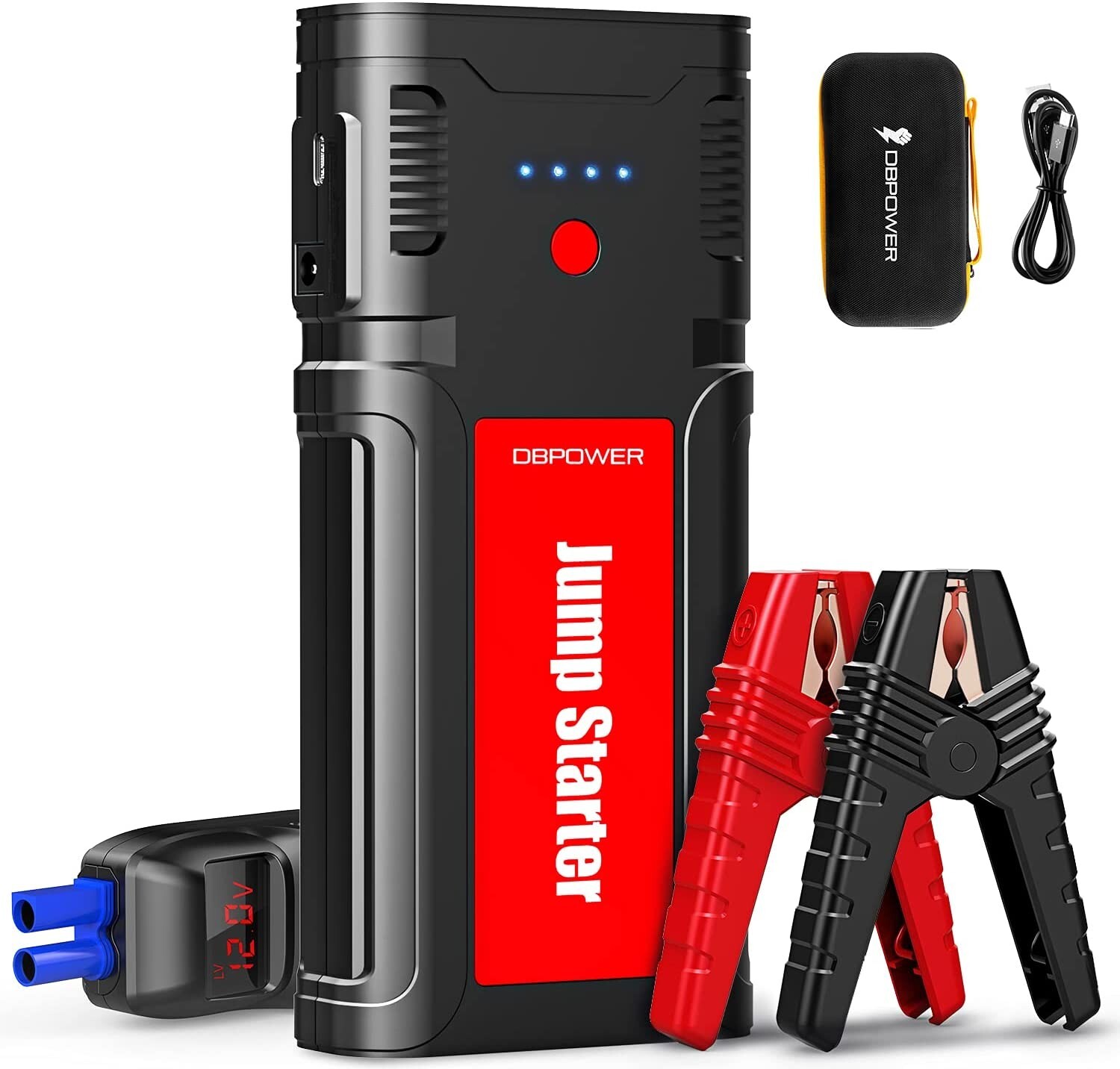 DBPOWER Car Jump Starter Booster G15 2500A 12V Portable Auto Power Bank Battery