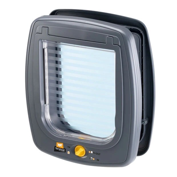 8010690210766 FERPLAST Swing grey dog and cat door 26,2 x 10,2 x  31,2cm FE