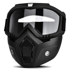 Mortorcycle Face Mask High Definition Goggles with Mouth Filter