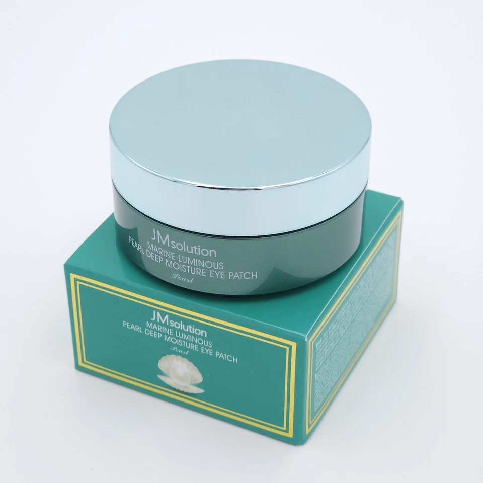 JMsolution Marine Luminous Pearl Deep Moisture Eye Patch 90g Hydration K-Beauty Foto 2 de 4