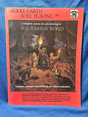 MIDDLE-EARTH Role Playing (MERP) Rule Book I.C.E. ICE #RP 8000 Tolkien's World