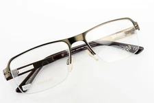 SKAGA 2535-U NIIA 304 Olive Green 54-17-140 Half Rim Frame TITAN Flex ITALY S910