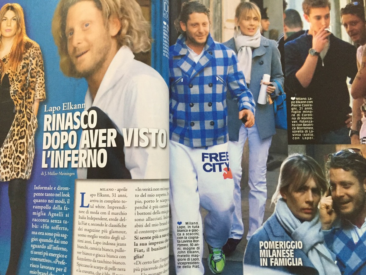 Agnelli Marca Occhiali Lapo Elkann Diva 2009 MARCUZZI,RENATO ZERO