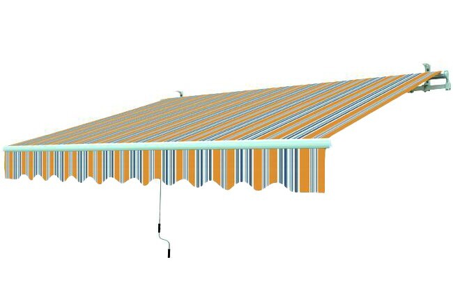 Tenda da Sole Avvolgibile Blinky 395X250 Giallo/Grigio