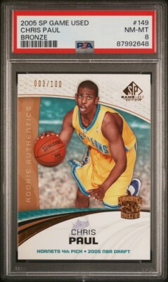 2005 SP Game Used #149 Bronze 3/100 Chris Paul RC PSA 8 Jersey Number!! 3 !!