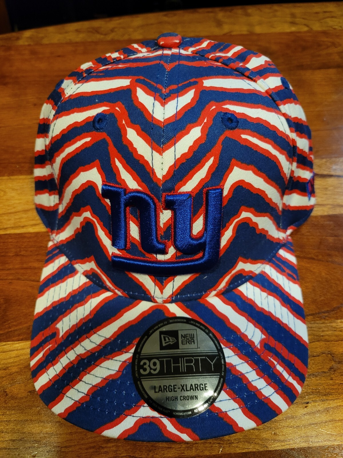 New York Giants NFL Zubaz New Era 39Thirty Fitted Hat Size L/XL eBay