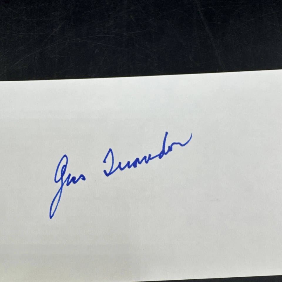 Gus Triandos Signed 3x5 Index Card Autograph Baseball MLB Baltimore Orioles - Image 2 of 3