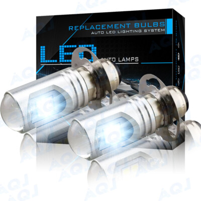 2 Super Brite LED headlight light bulbs for Mahindra 2815 HST 3215 Gear HST 3316