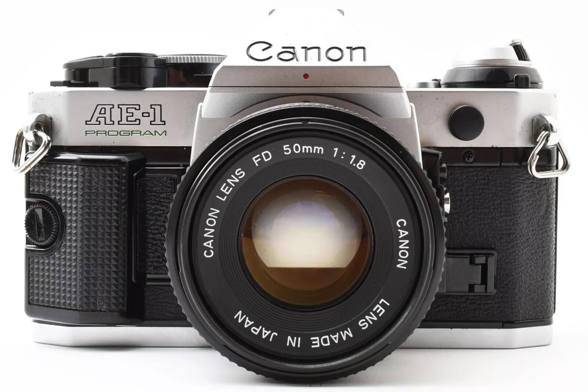 Canon AE-1 35mm SLR Film Camera w/ 50mm FD lens Kit - Tested