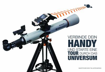 CELESTRON StarSense Explorer LT 70AZ Teleskop mit Smartphone-Steuerung 70/700mm