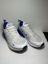 Nike Men Air Max 270 Athletic White Royal Blue Kentucky Size 13 DH0268-100