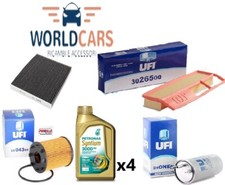 KIT TAGLIANDO FIAT GRANDE PUNTO 1.3 MJT 4 FILTRI UFI 4 LT PETRONAS 3000AV 5W40