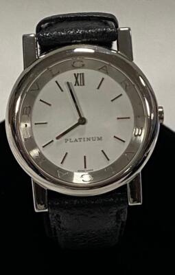 BVLGARI ANFITEATRO PLATINUM AT35PL 35mm QUARTZ WATCH. | eBay