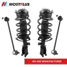 Front Shock Struts w/ Sway Bar Link For 11-14 Chrysler 200 08-14 Dodge Avenger