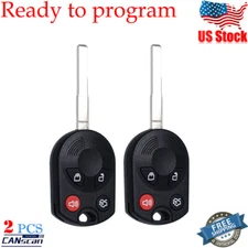 2 For 2013 2014 2015 2016 2017 2018 2019 Ford Focus C-Max Escape Remote Key Fob