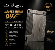 Dupont James Bond 007 PVD Jeroboam Table Lighter ( EMPTY NO GAS )