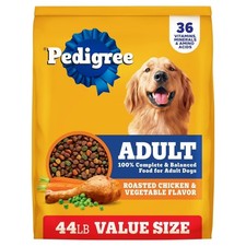Adult Dry Dog Food, Roasted Chicken  Vegetable Flavor, 44 lb. Bag