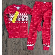 Hanna Andersson Fair Isle Christmas Pajamas NEW