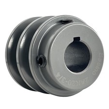2ak2034 Double Groove V Belt Pulley 34 Inch Bore 2 Odvbelt Sheave Cast Ir...