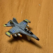 MICRO MACHINES - F-18 Hornet Jet Aircraft - Blue Grey Airplane
