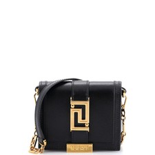 Versace Greca Goddess Wallet on Chain Leather Mini