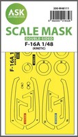 F-16A Double-Sided Express Mask, Self-Adhesive And Pre-Cutted For Kinetic / 1:48