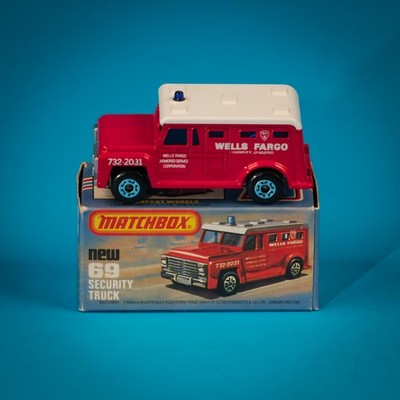 Matchbox Superfast / MB 69 C3 Armored Truck / Wells Fargo / 1978 MIB / Boxed 