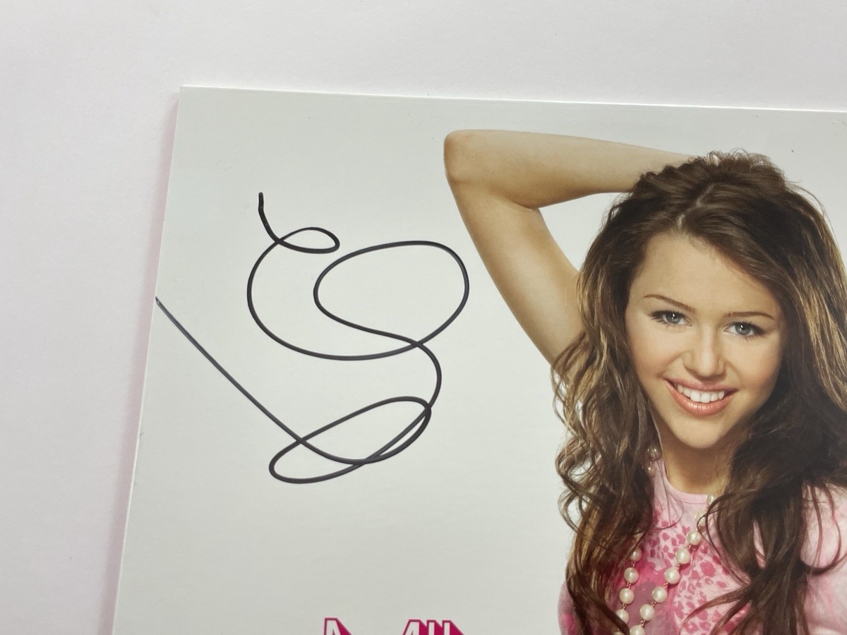 Meet Miley Cyrus Signed Limited White/Black Splatter Vinyl Hannah