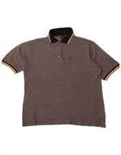 AUSTRALIAN L'ALPINA Mens Polo Shirt IT 50 Medium Grey Cotton BE17