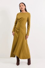 Principles Olive Fit & Flare Dress Womens Workwear Dresses