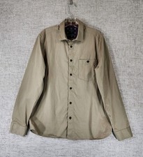 Ted Baker Shirt Mens 3 Medium Khaki Brown Button Down Long Sleeves Classic EUC