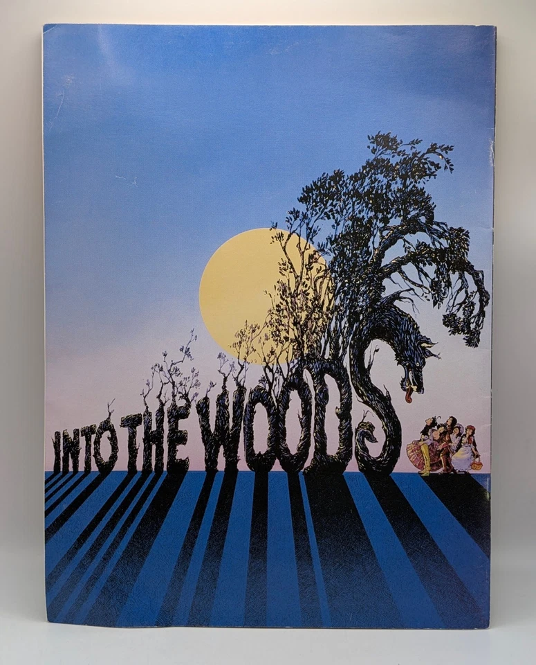 Libro grande del programa Into The Woods Broadway Play Stephen Sondheim producción 1987 Foto 3 de 4