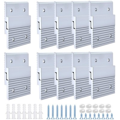 10 Pairs Aluminum French Cleat Picture Mirror Wall Hanging Kit Hardware 2 Inch