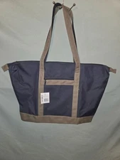 Samsonite Navy/Kakhi Canvas Weekender Yacht Travel Tote Bag Foldable Large 21x18