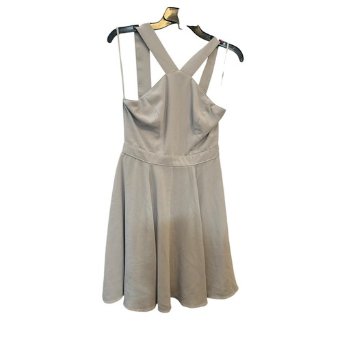 Lulu’s Forevermore Grey Skater Dress Size Small