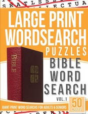 Large Print Wordsearch Puzzles Bible Word Search: Giant Print Word Searches for