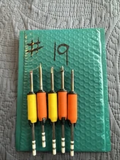 Lot of 5 Hakko Soldering Tips Conical Blade Flat Round Wedge T15 5 Grips