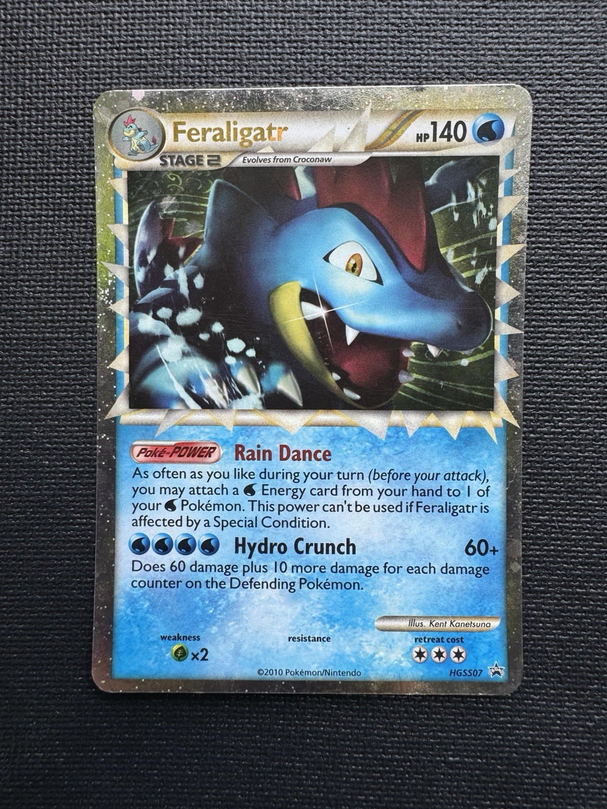 Pokemon Feraligatr Prime HGSS07 Holo Black Star Promo HGSS 2010