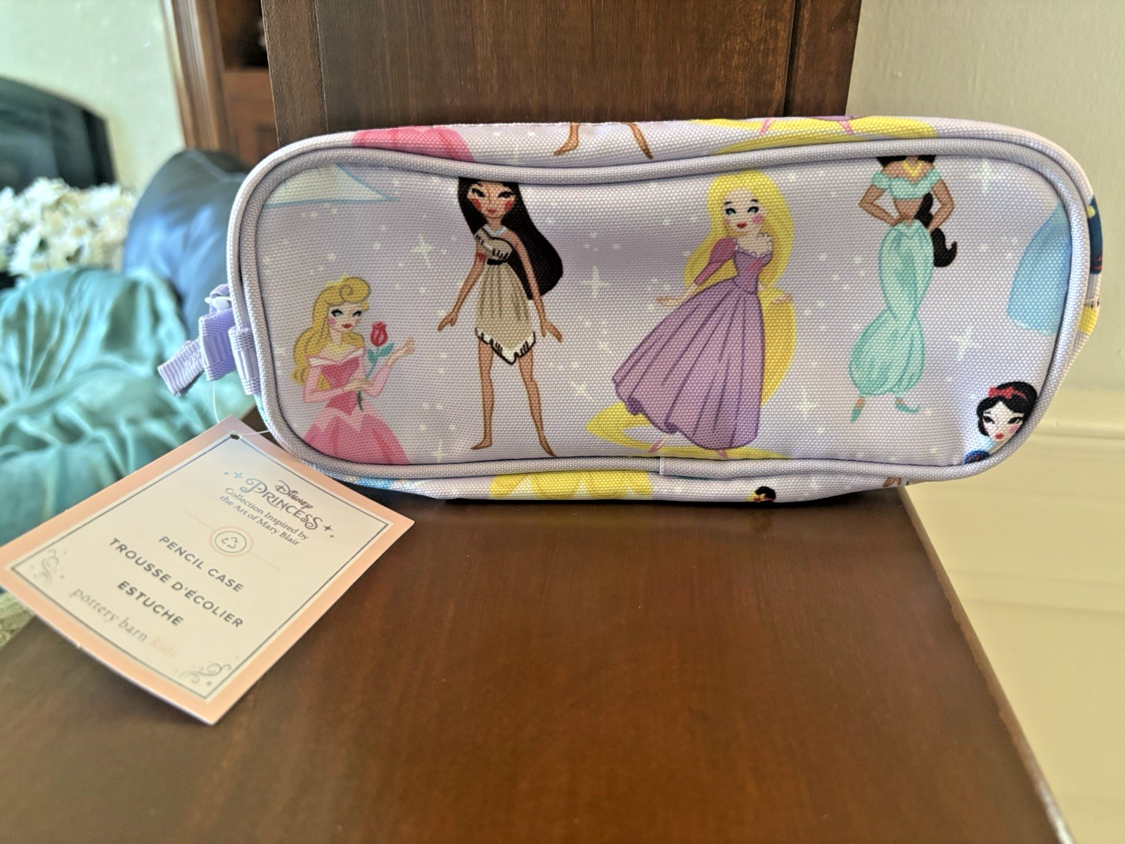 PONY CUSTODIA scuola ceramica fienile DISNEY principessa matita borsa Cenerentola Belle Ariel.