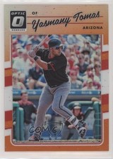 2017 Panini Donruss Optic Orange Prizm 41/199 Yasmany Tomas #67 0m9o