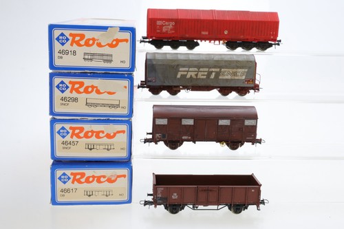 H0 Roco DB SBB Hochbordwagen Planenwagen Teleskophaubenw. Konv. DC OVP N59
