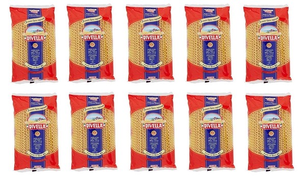 10X Pasta Divella 100% Italienisch N° 83 Fusilli Col Buco 500 Gr-image