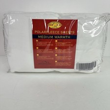 Berkshire Blanket White Polarfleece Twin Three Pc Sheet Set Medium Warmth