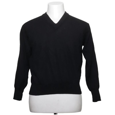Hugo Boss, Pullover, Größe: S, Schwarz, Wolle, Einfarbig, Feinstrick #HyP